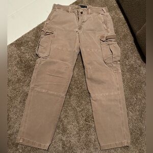 Abercrombie & Fitch Men's Beige Cargo Pants Size 33/32